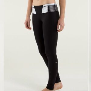 8.Lululemon Wunder Under Reversible Black Leggings 4
